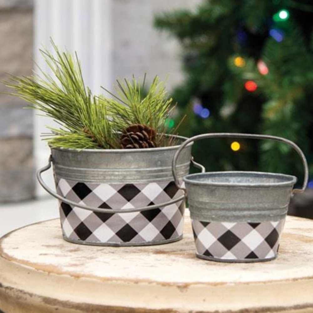 NWT Buffalo Plaid Trio Decor - Picture 3 of 3